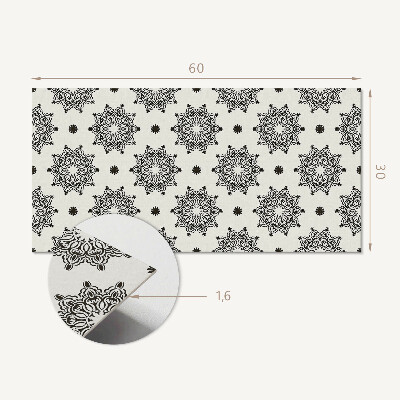 Pvc falpanel Mandala minta egy rácsban