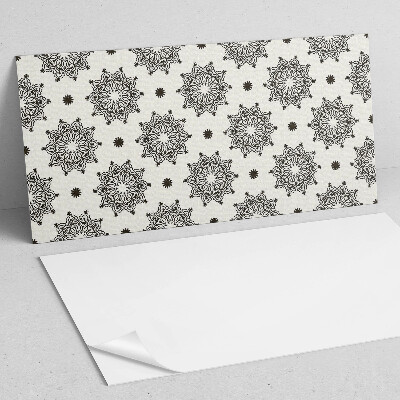 Pvc falpanel Mandala minta egy rácsban