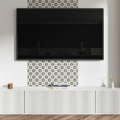 Pvc falpanel Mandala minta egy rácsban