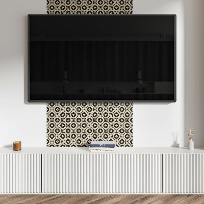 Dekorpanel falra Geometriai minta négyzetekkel