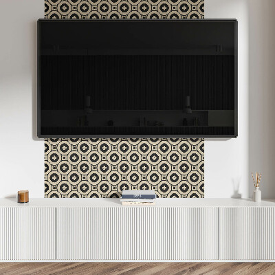 Dekorpanel falra Geometriai minta négyzetekkel