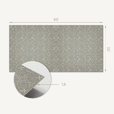 Pvc falpanel Geometrikus virágmintás