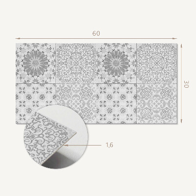 Pvc falpanel Geometrikus és virágos minták