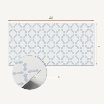 Falvédő falburkoló panel Geometrikus minta oválisokkal