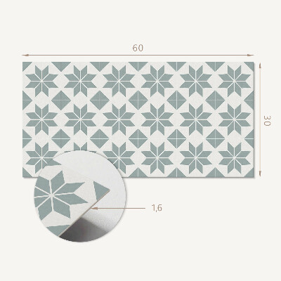 Falvédő falburkoló panel Geometrikus virágminták