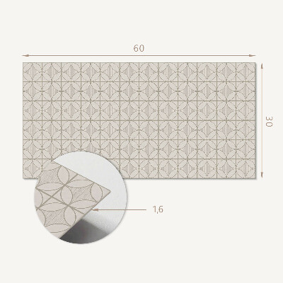Dekorpanel falra Geometriai minta körökkel
