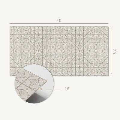 Dekorpanel falra Geometriai minta körökkel