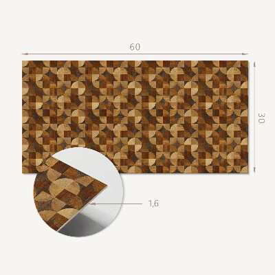 Dekorpanel falra Geometrikus fa minta