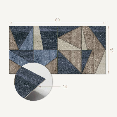 Dekorpanel falra Absztrakt geometrikus minta
