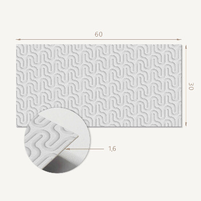 Pvc falpanel Hullámok 3D-s textúrában