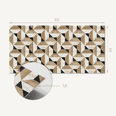 Dekorpanel falra Geometrikus háromszög minta