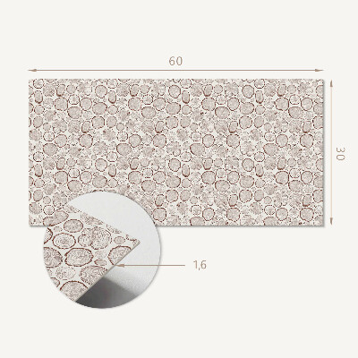 Pvc falpanel Kerek üvegek minta