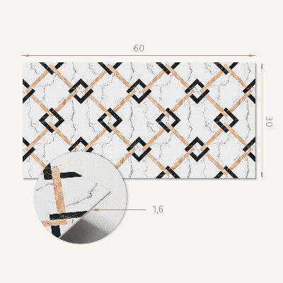 Dekorpanel falra Geometrikus márvány minták