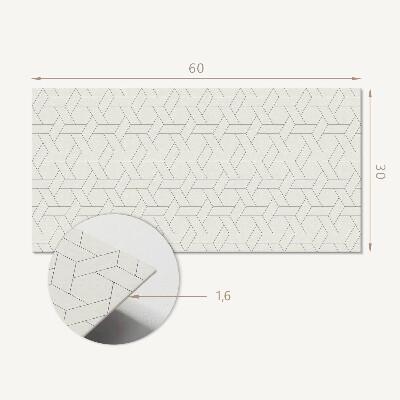Pvc falpanel Geometrikus hatszögletű minta