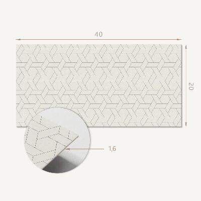 Pvc falpanel Geometrikus hatszögletű minta