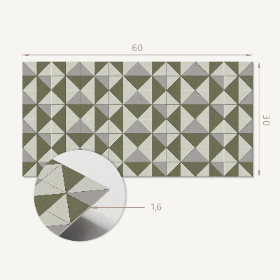 Falvédő falburkoló panel Geometrikus háromszög minta