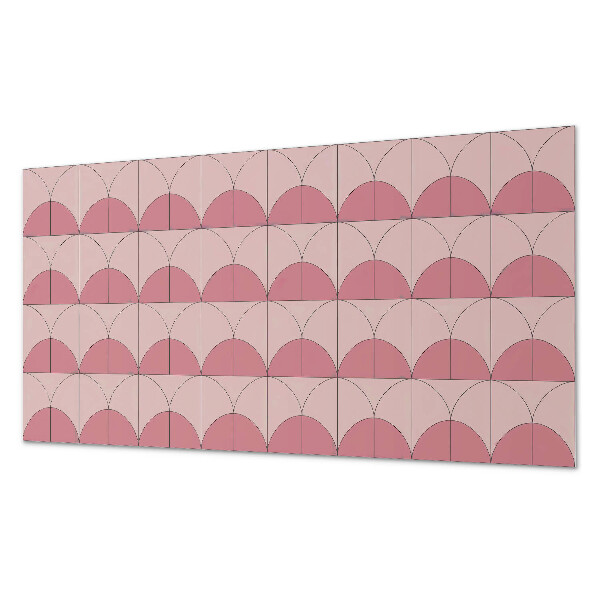 Pvc falpanel Geometriai félkörök az elrendezésben