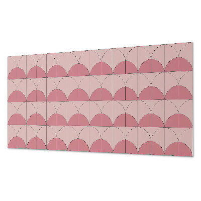 Pvc falpanel Geometriai félkörök az elrendezésben