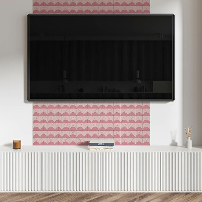 Pvc falpanel Geometriai félkörök az elrendezésben