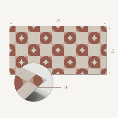 Pvc falpanel Geometriai minta körökkel
