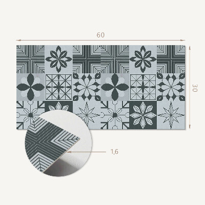 Dekorpanel falra Geometriai minták mozaikban