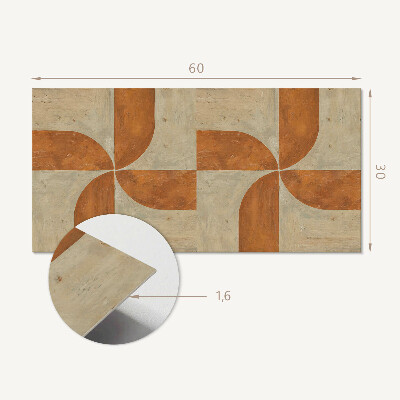 Dekorpanel falra Geometria ívekkel