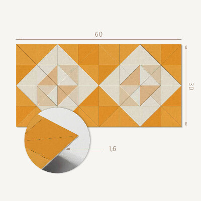 Pvc falpanel Geometrikus gyémánt minta