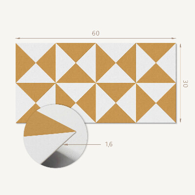 Dekorpanel falra Geometrikus háromszög minta