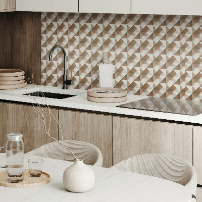 Falvédő falburkoló panel Geometria háromszögben
