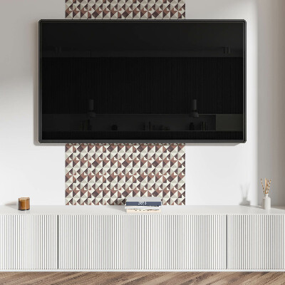 Pvc falpanel Geometriai minta háromszögekkel