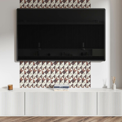 Pvc falpanel Geometriai minta háromszögekkel