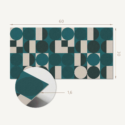 Falvédő falburkoló panel Formák és formák geometriája