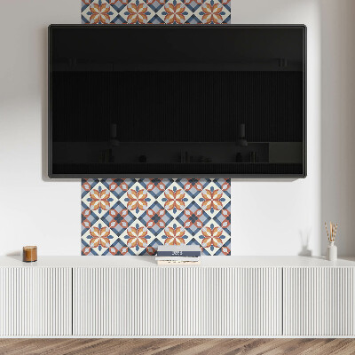 Pvc falpanel Geometrikus virágmintás