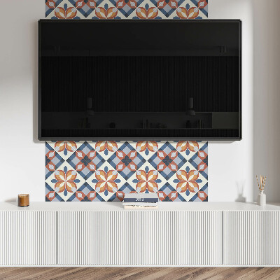 Pvc falpanel Geometrikus virágmintás