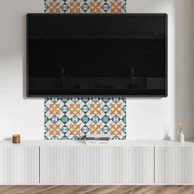Dekorpanel falra Geometrikus virágmintás