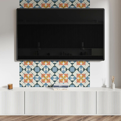 Dekorpanel falra Geometrikus virágmintás
