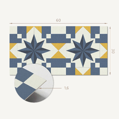 Pvc falpanel Geometriai csillag minta