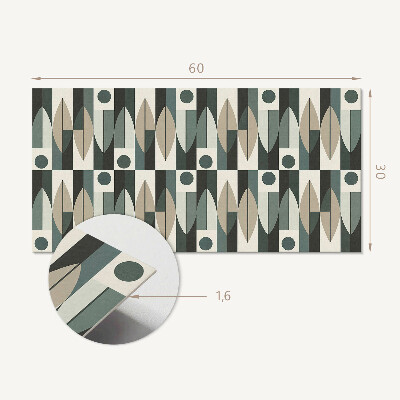 Pvc falpanel Absztrakt geometrikus minta