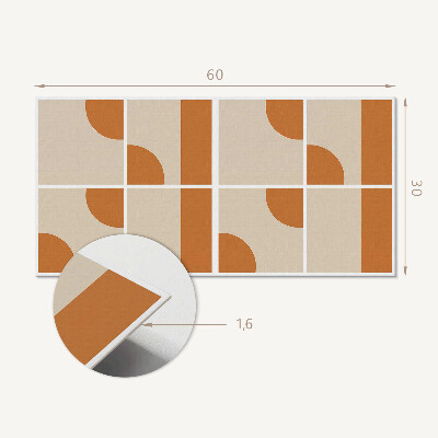 Pvc falpanel Absztrakt geometriai formák
