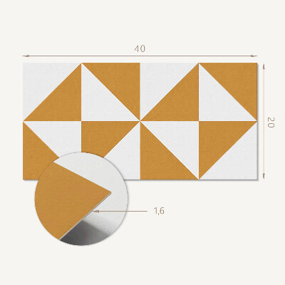 Pvc falpanel Geometriai háromszögek négyzetekben