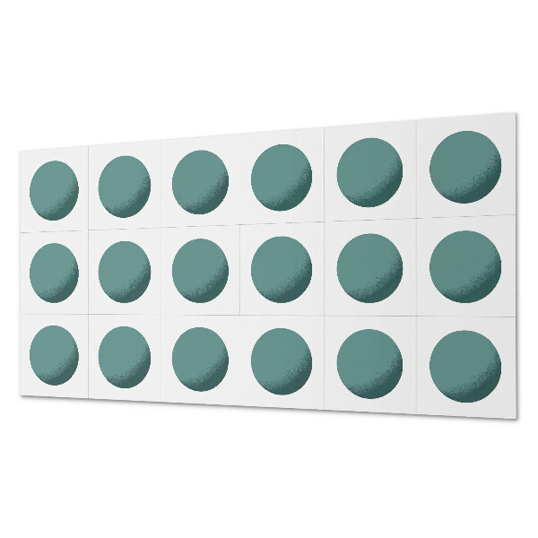 Dekorpanel falra Geometriai körök egy rácsban