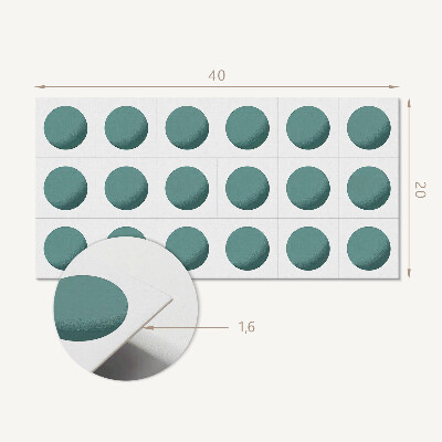 Dekorpanel falra Geometriai körök egy rácsban