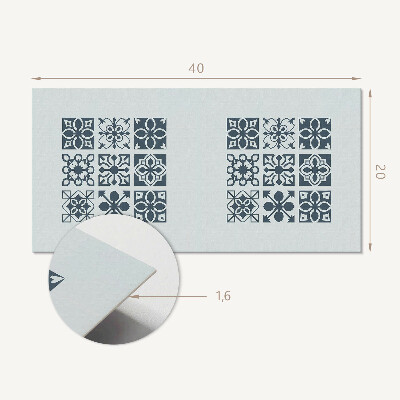 Falvédő falburkoló panel Geometriai minták négyzetekben