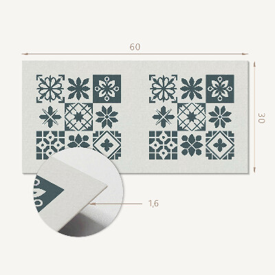 Dekorpanel falra Geometriai minták az elrendezésben