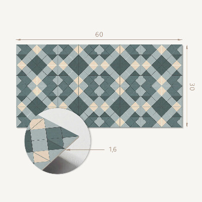 Dekorpanel falra Geometrikus gyémánt minta