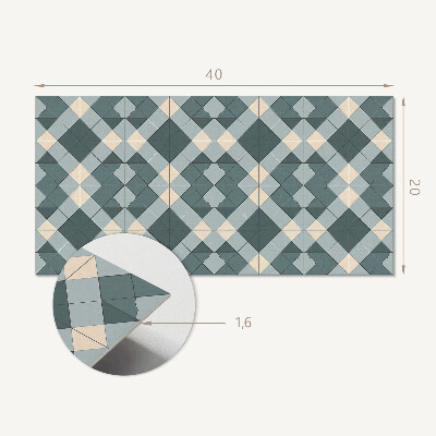 Dekorpanel falra Geometrikus gyémánt minta
