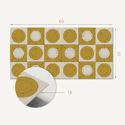 Pvc falpanel Geometriai minta körökkel
