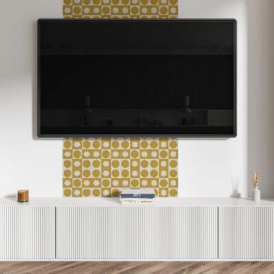 Pvc falpanel Geometriai minta körökkel