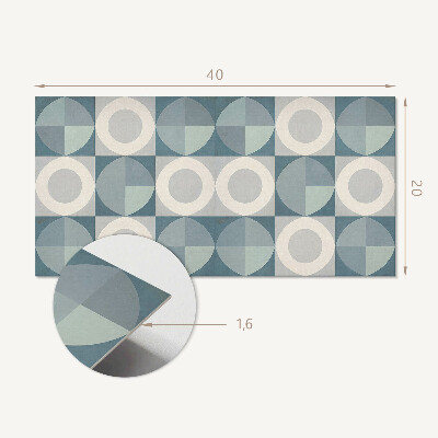 Dekorpanel falra Körök és formák geometriája
