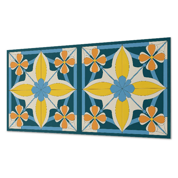 Pvc falpanel Virágos geometrikus minta